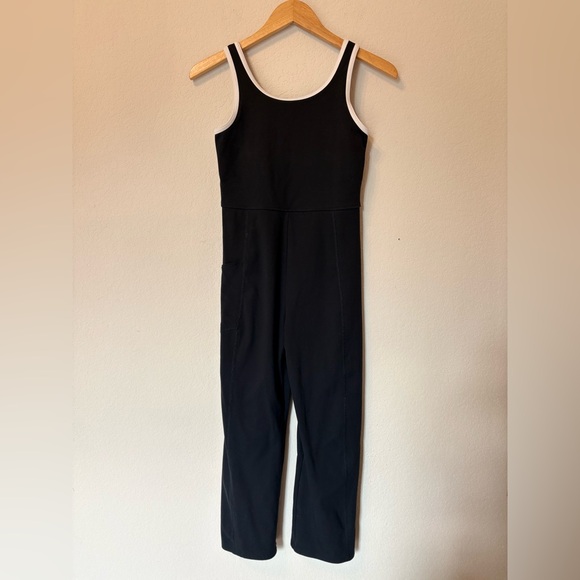 abercrombie kids Other - Abercrombie Kids GIRLS Black Jumpsuit White Edging ypb